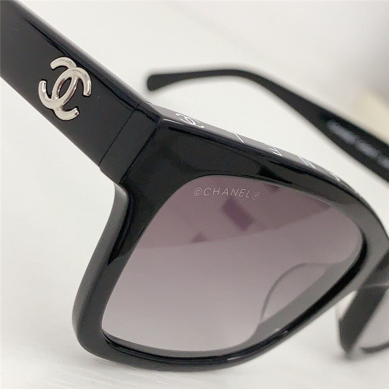 2024 Chanel CH5417 - Black/Beige Women's Acetate Sunglasses ✨ - buyonlinebehappy