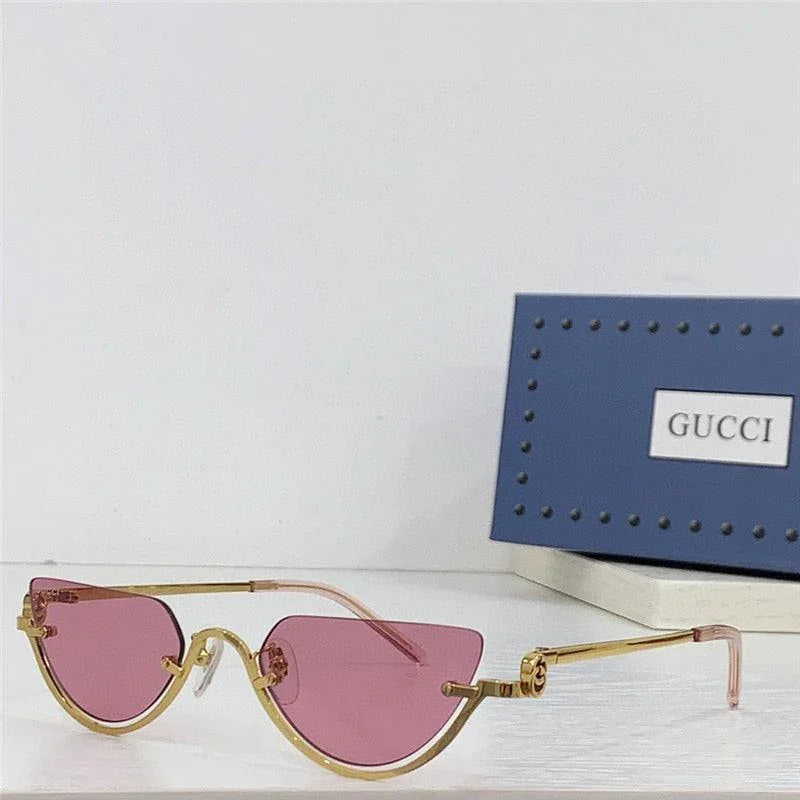 Gucci GG1603S 003 Cat Eye Sunglasses - Gold/Mirrored Violet Gucci GG1603S 003 53 Sunglasses | Bassol Optic United States main image 4