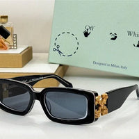 Off-White Roma Rectangular Frame Unisex Acetate Sunglasses✨