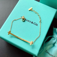 Tiffany&Co 18k gold plated Smile Pendant Necklace Bracelet Earring double row hinged White Rose Yellow gold 3 models with box