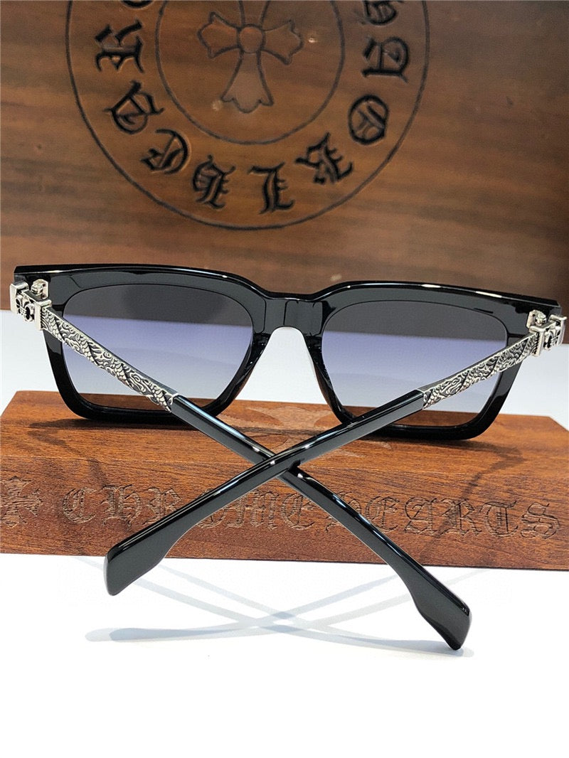 Chrome Hearts 8271 square-frame tinted sunglasses⚜️ - buyonlinebehappy