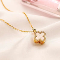 Van Cleef Vintage Alhambra Necklace 18K Gold Plated Women's Jewelry 10 models✨