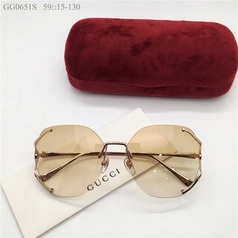 GUCCI 0651S Square 60mm Aviator Sunglasses ✨ - buyonlinebehappy