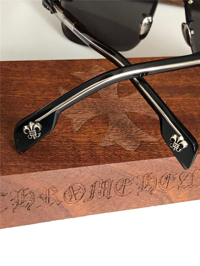 Chrome Hearts 8277 Shield Tinted Zeiss Lenses Sunglasses⚜️ - buyonlinebehappy