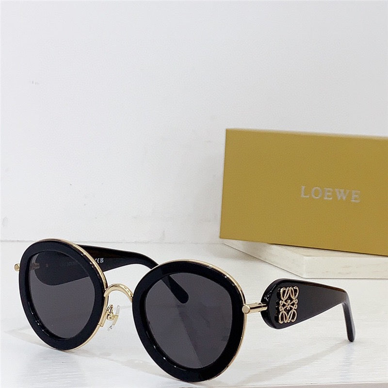 New Season 2024 LOEWE Oval frame sunglasses in acetate and metal✨ - buyonlinebehappy