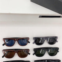 Mont Blanc Sunglasses MB 0124 S 001 Black / Silver Grey Lens Aviator 53-18🏎