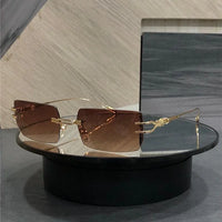 Chrome Hearts LORDIE Gold Rimless 56 15 134 Zeiss Lenses Sunglasses⚜️