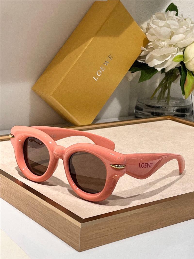 1 2024 New Season LOEWE Inflated round-frame Sunglasses 🖤 - buyonlinebehappy