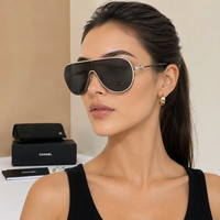 CHANEL 9583 EXCLUSIVE SHIELD Sunglasses Eyewear  🖤