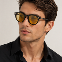 TOM FORD 5823-H 001 50  Blue Light Eyewear & Magnetic Clip-On Sunglasses  🔱