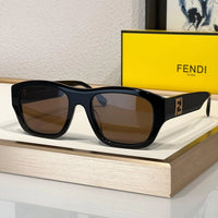 FENDI Men's FF Logo Rectangle Sunglasses✨