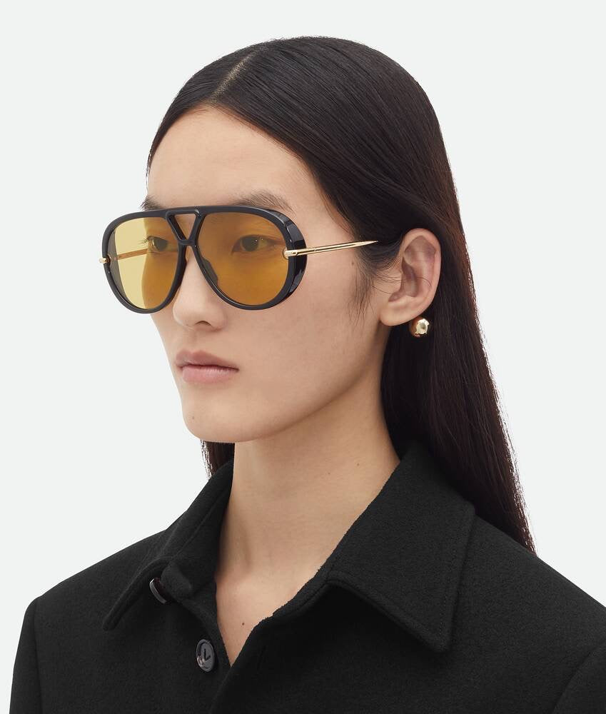 BOTTEGA VENETA  BV1273S 003 Unisex DROP AVIATOR Sunglasses✨ - buyonlinebehappy