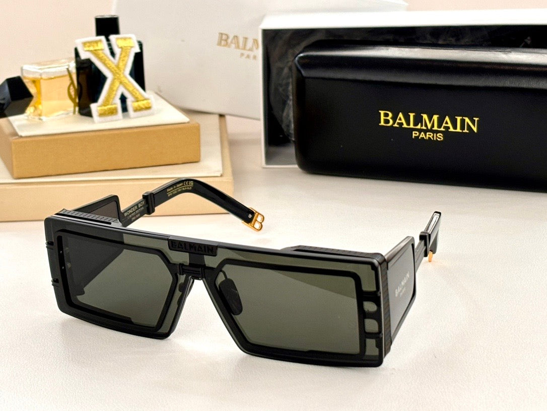 BALMAIN Eyewear Wonder Boy III rectangle-frame sunglasses✨ - buyonlinebehappy