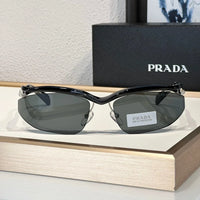 PRADA PR A25S (1AB5S0)- BLACK-PEACH-GREEN | SUNGLASSES Unisex  🟥
