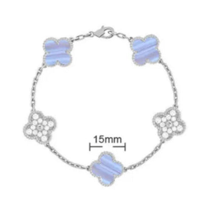 Van Cleef Vintage Alhambra Bracelet 18K Gold Plated Women's Jewelry 19 models✨ - buyonlinebehappy