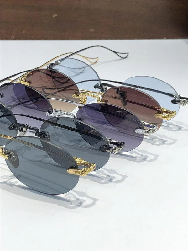 Chrome Hearts SINNERGASM oval round tinted Sunglasses✨