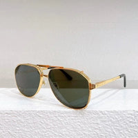 CARTIER Double Frame Aviator CAA 0635S Men's Sunglasses ✨
