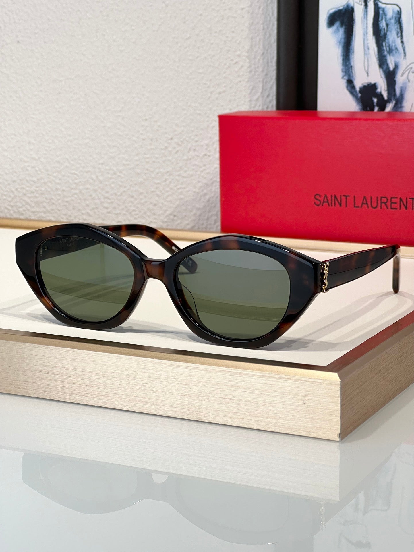 YSL Saint Laurent SLM60 006 54 19 Women's Sunglasses Sunglasses ✨ - buyonlinebehappy