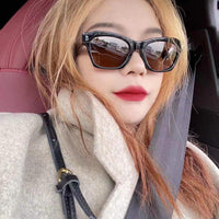 CELINE Rectangular Cat Eye Sunglasses CL40058I Black Women's Sunglasses ✨