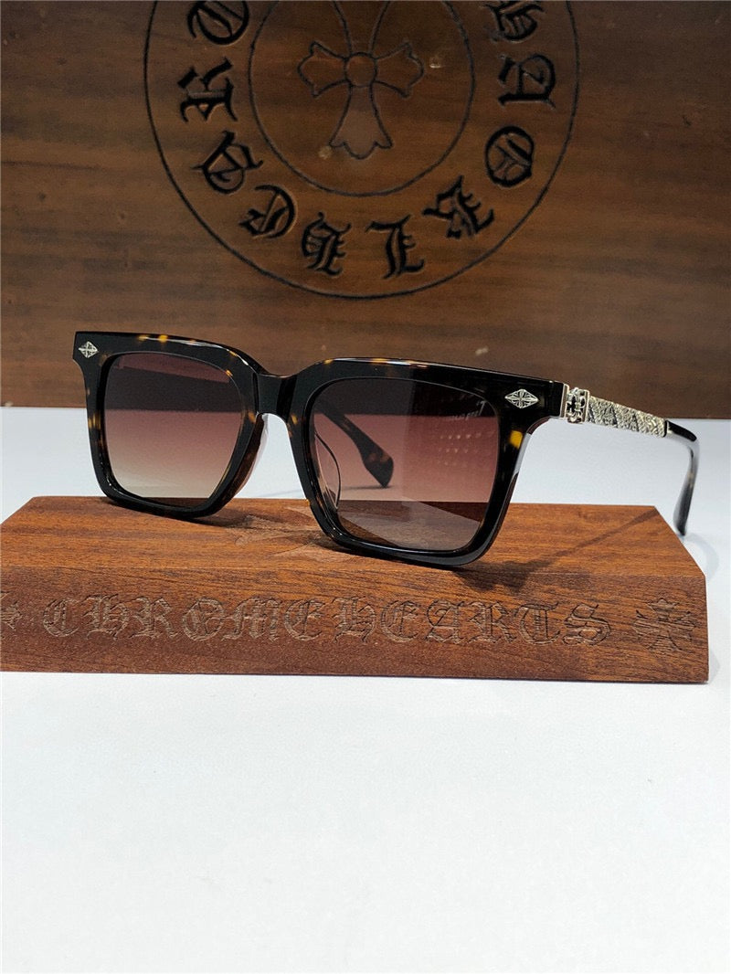 Chrome Hearts 8271 square-frame tinted sunglasses⚜️ - buyonlinebehappy