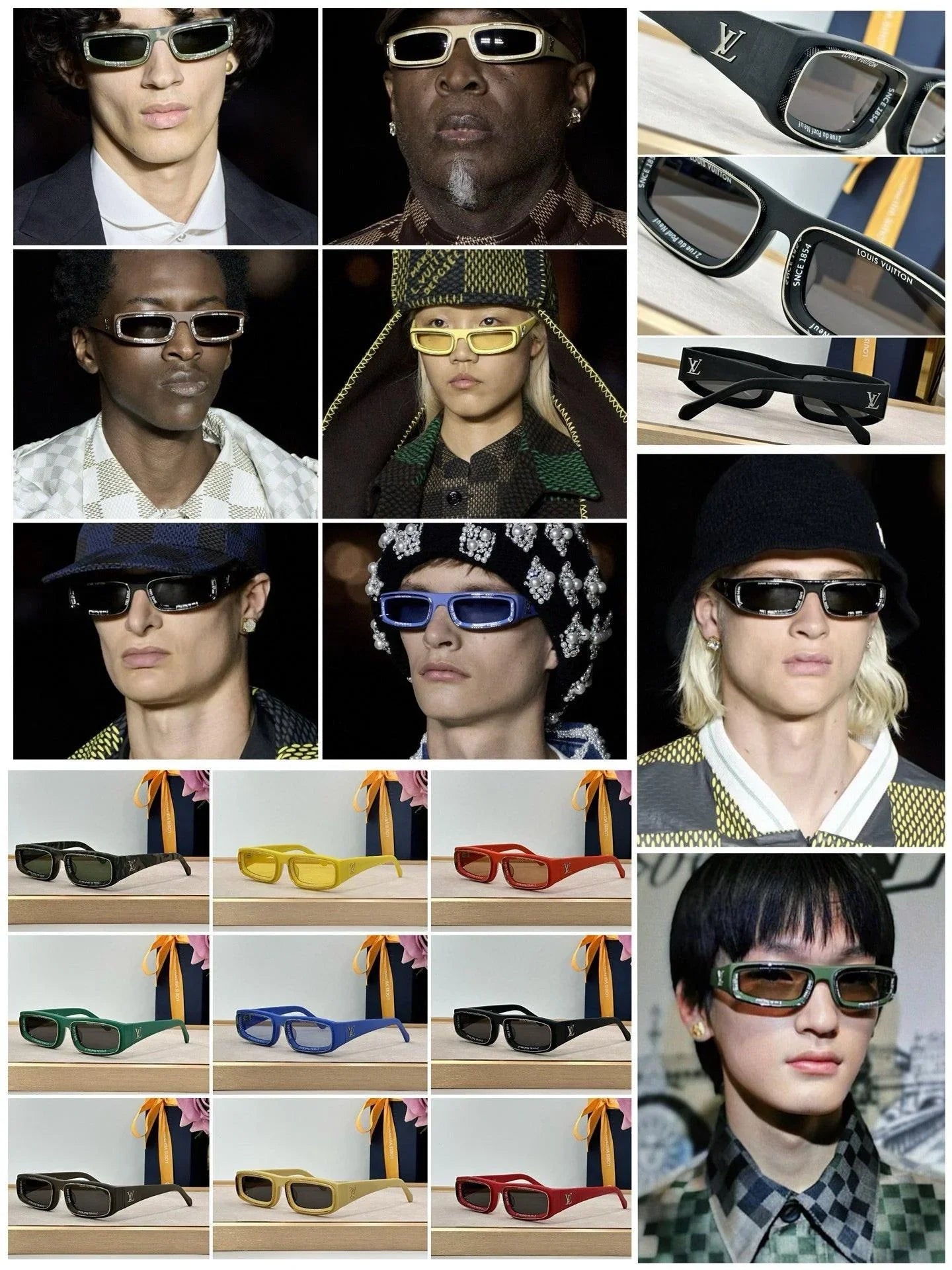 Louis Vuitton Z2388E Runway Super Vision Low Square Sunglasses