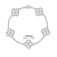 Van Cleef Vintage Alhambra Bracelet 18K Gold Plated Women's Jewelry 19 models✨