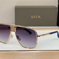 DITA MACH-FIVE Rose Gold-Gold-Brown Unisex Clear Sunglasses 🔱