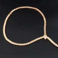 BVLGARI SERPENTI VIPER NECKLACE 18K Gold Plated Women's Jewelry GOLD-ROSE-WHITE  ✨