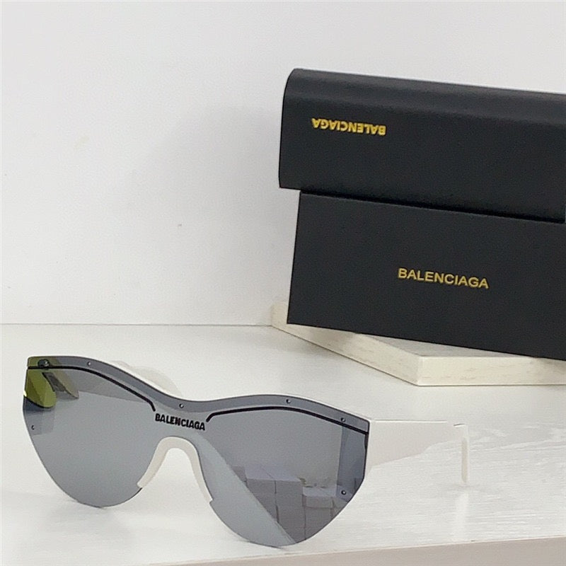 BALENCIAGA SKI 0004 Navy Blue Shield Mask Fashion Sunglasses BB0004SA Unisex 010  🖤 - buyonlinebehappy