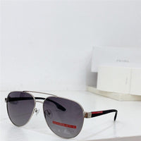 PRADA SPS54T 1AB5Z1 58 Polarized Men's Pilot Sunglasses✨