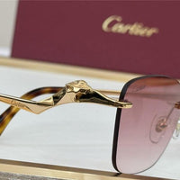 PANTHÈRE DE CARTIER CT 0120 - Platinum-Gold Sunglasses 👑