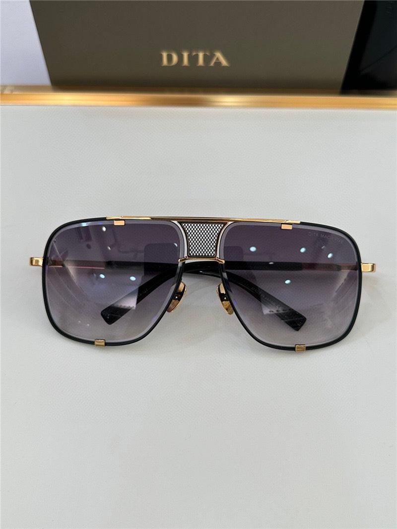 1 DITA MACH-FIVE Rose Gold-Gold-Brown Unisex Clear Sunglasses 🔱 - buyonlinebehappy