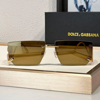 Dolce&Gabbana 2304B Crystal DG Metal Rectangle Women's Sunglasses ✨