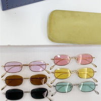 GUCCI Rectangular Frame 2024 in metal frame New Season GG1648S Sunglasses  ✨
