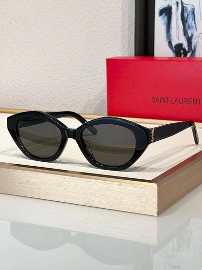 NEW SAINT LAURENT SL M60 006 SUNGLASSES BLACK WOMEN SAINT LAURENT SLM60 006 Saint Laurent SLM60 Black Sunglasses | Costco main image 4