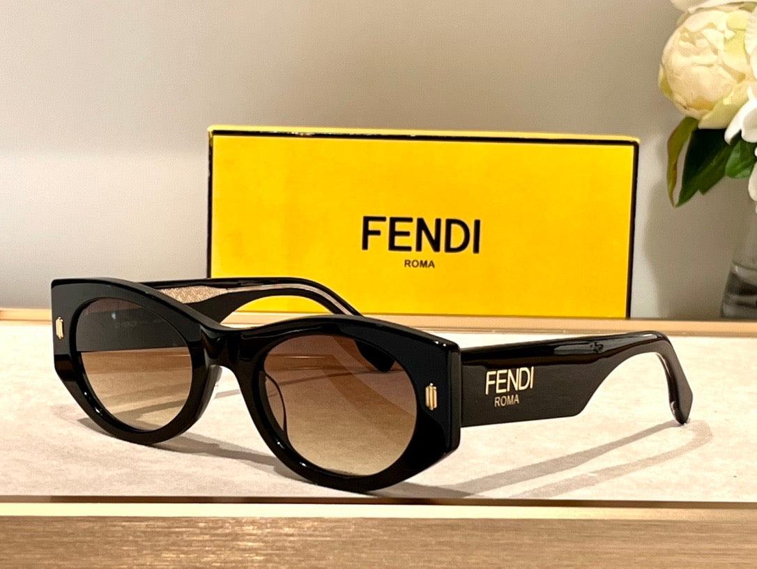 2024 FENDI Roma FE40125 Sunglasses shape Women's✨ - buyonlinebehappy