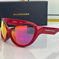 BALENCIAGA 0201S Black Mask Butterfly / Cat Eye Fashion Sunglasses 🖤