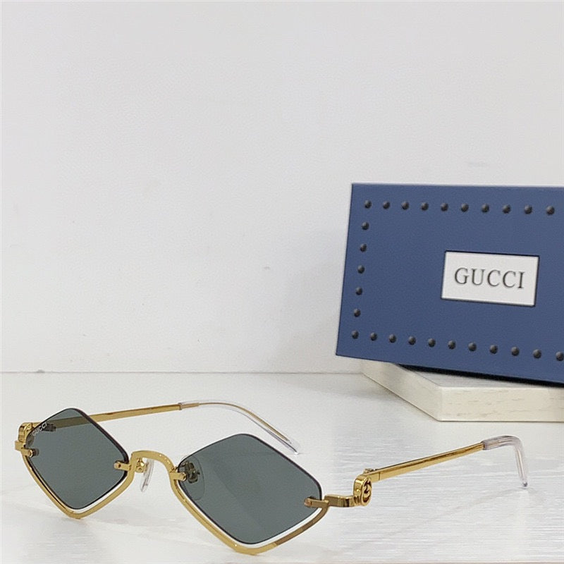 Gucci Geometric Frame GG1604S-004 Women's Sunglasses ✨ - buyonlinebehappy