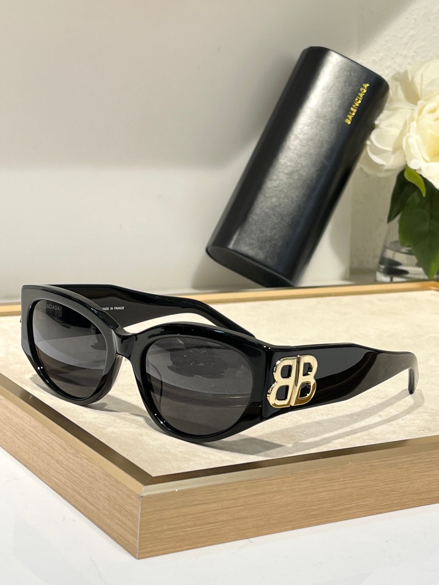 BALENCIAGA BB0324SK Eastman acetate Sunglasses 🖤 - buyonlinebehappy