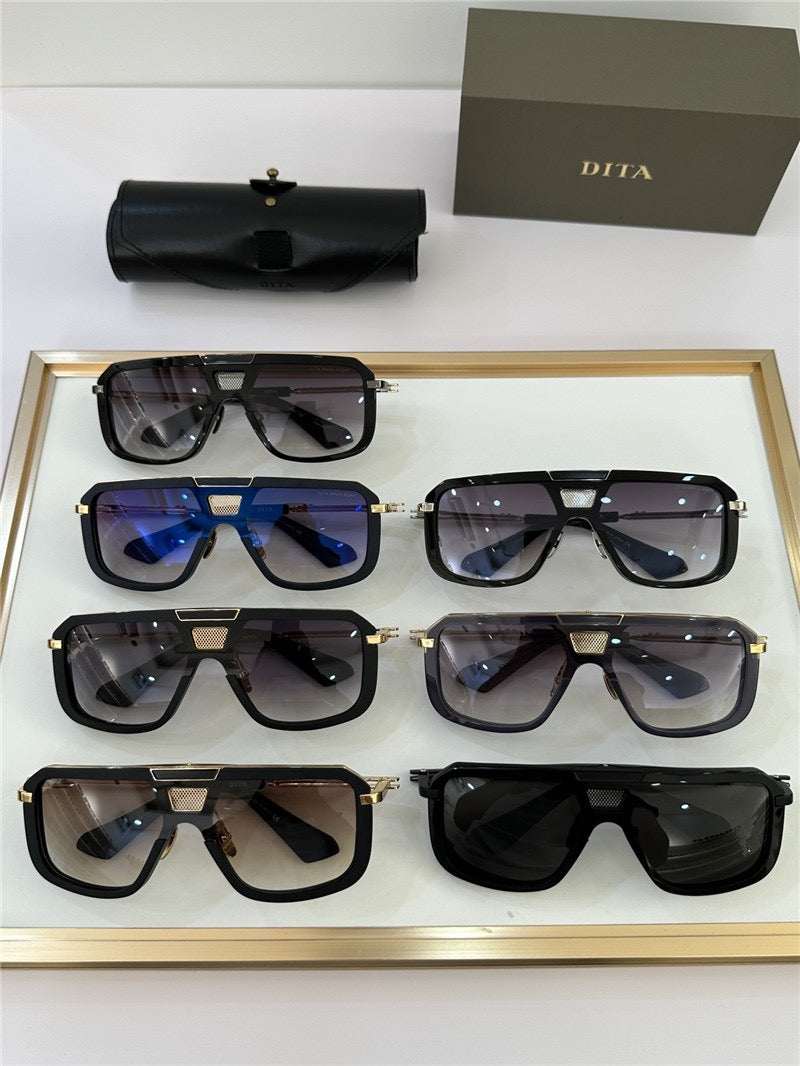 DITA MACH-8 Gold-Brown-Black Unisex  Sunglasses 🔱 - buyonlinebehappy