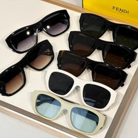 FENDI Men's FF Logo Rectangle Sunglasses✨