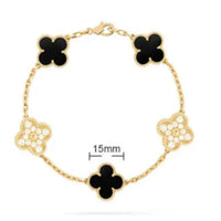 Van Cleef Vintage Alhambra Bracelet 18K Gold Plated Women's Jewelry 19 models✨