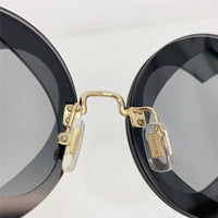 Miu Miu Sunglasses MU 01SS Gold-Black Frame Women's Sunglasses✨