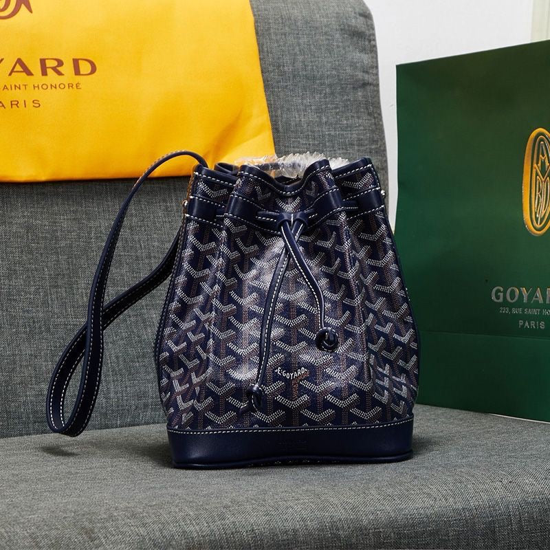 Goyard Petit Flot Bucket Bag In Goyardine Canvas Shoulder Bag ✨ - buyonlinebehappy