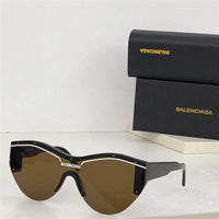 BALENCIAGA SKI 0004 Navy Blue Shield Mask Fashion Sunglasses BB0004SA Unisex 010  🖤