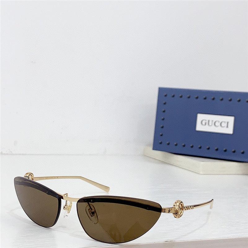 GUCCI Rectangular Frame 2024 in metal frame New Season GG1701 Sunglasses ✨ - buyonlinebehappy