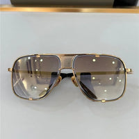 DITA MACH-FIVE Rose Gold-Gold-Brown Unisex Clear Sunglasses 🔱