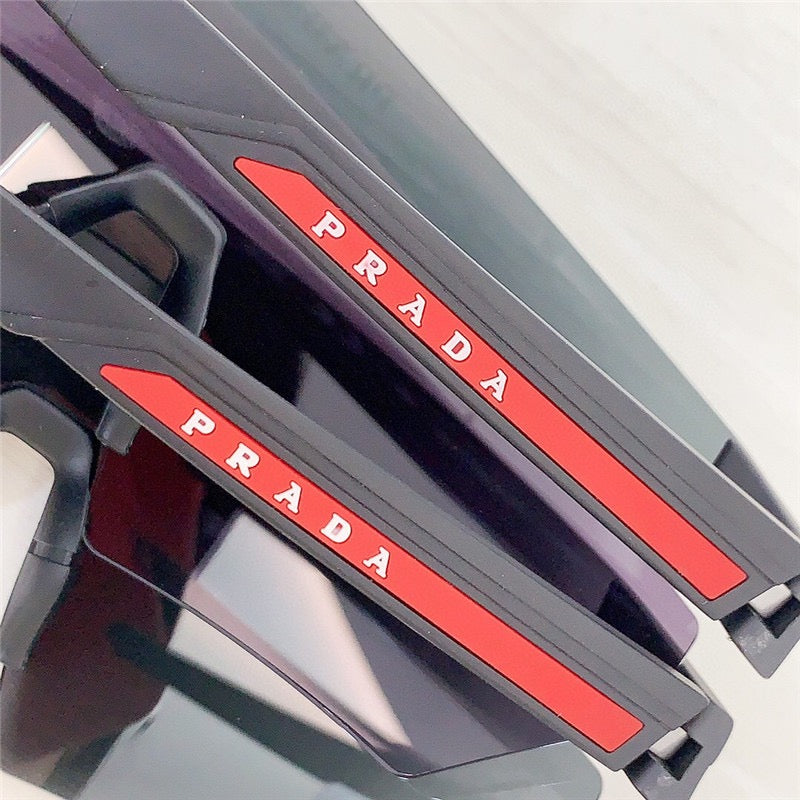 PRADA 59mm Shield Sunglasses Prada Linea Rossa   🟥 - buyonlinebehappy