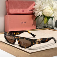 Miu Miu Glimpse oval-frame Acetate - 54 -07ZS Women's Sunglasses