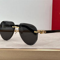 Cartier C DECOR CT0440S Wood frame Unisex Sunglasses 🐆